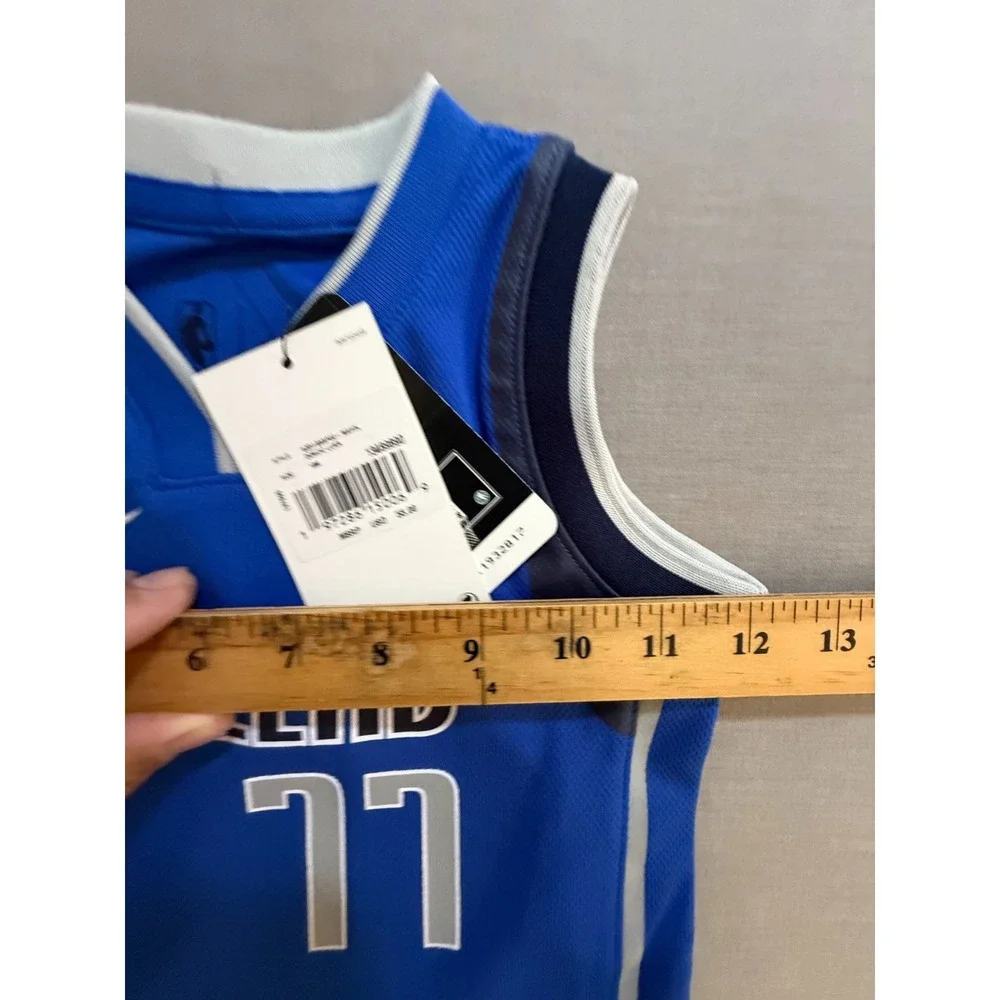 Dallas Mavericks Luka Doncic #11 Nike‎ DRI-FIT Jersey Boys 18M Blue Sleeveless.
